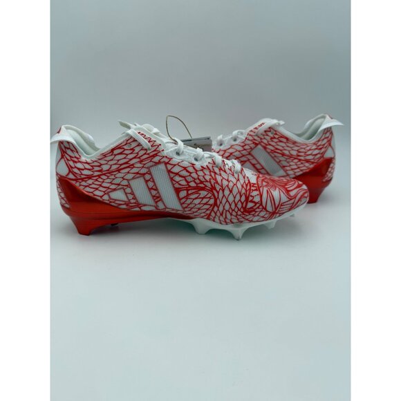 Size 8 - Adizero Electric.2 'Collegiate Orange White' Football Cleats - Picture 5 of 8